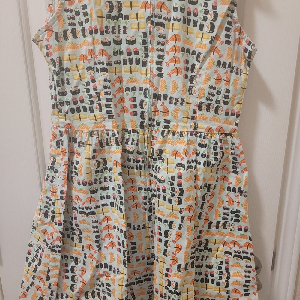 Retrolicious Sushi Pattern Mini Dress - Multicolor - Picture 3 of 3